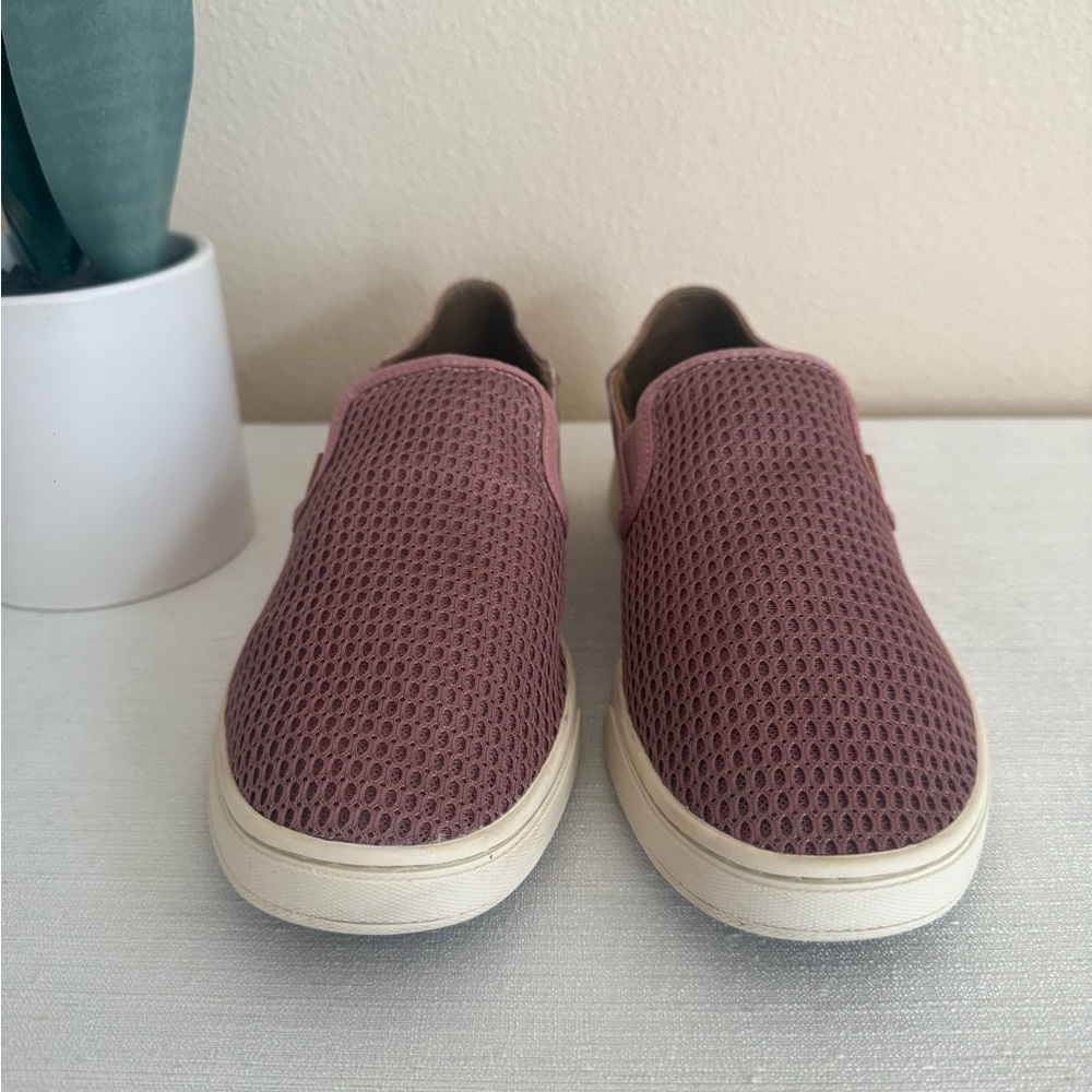 Olukai Pehuea Mauve Slip-On Mesh 2-Way Casual Sneakers - Picture 5 of 12